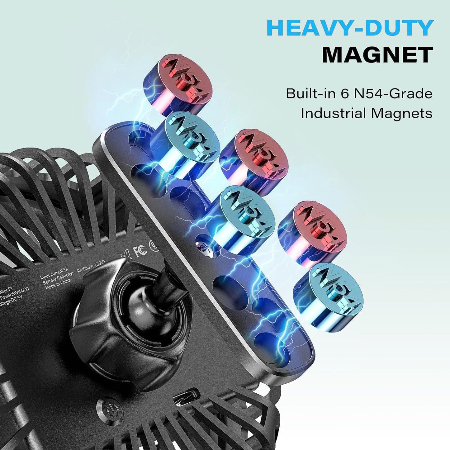 Relvia Magnetic Golf Cart Fan